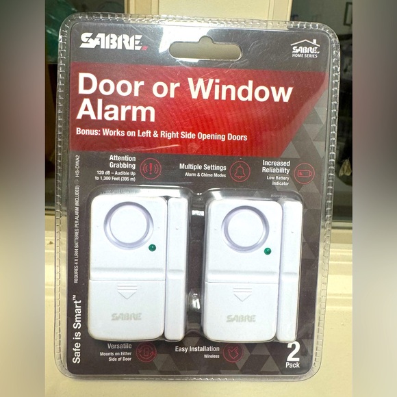 Other - Sabre Door or Window Alarm 2 Pack NEW